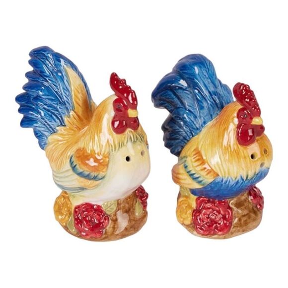 Cracker Barrel rooster salt and pepper set - Picture 3 of 3